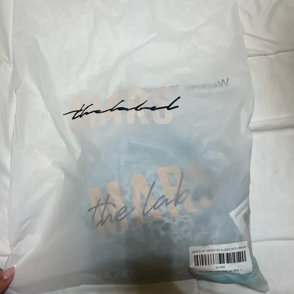 The crotchet maxi cover up -BLUE nwt - Picture 7 of 7